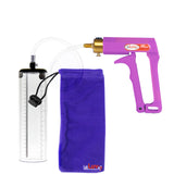 Leluv Maxi Purple Handle Clear Hose | Penis Pump | 9" Thick Flange Cylinder