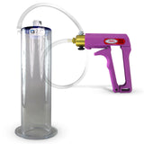 Maxi Purple Handle Clear Hose | Penis Pump + 9" Length x 2.50" WIDE Flange Cylinder