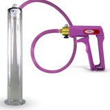 MAXI Purple Penis Pump with Premium Hose 12" Length - 1.75" Diameter Wide Flange Cylinder
