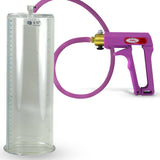 Maxi Purple Handle Silicone Hose | Penis Pump | 12" x 4.10" Cylinder