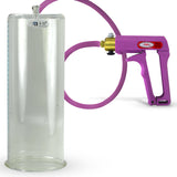 Maxi Purple Handle Silicone Hose | Penis Pump | 12" x 4.50" Cylinder