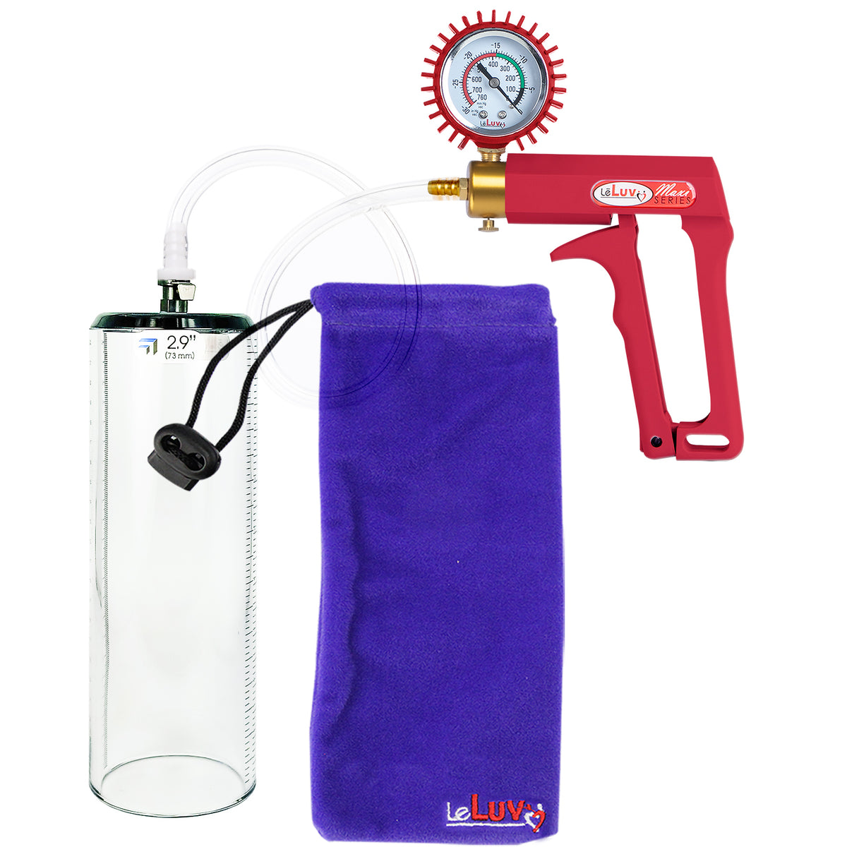 Red + Protected Gauge / 9" x 2.9"