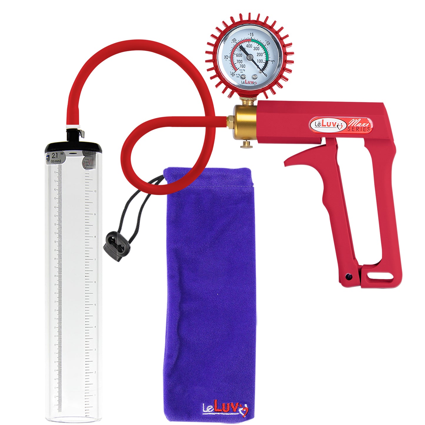 Red + Protected Gauge / 12" x 2.1"