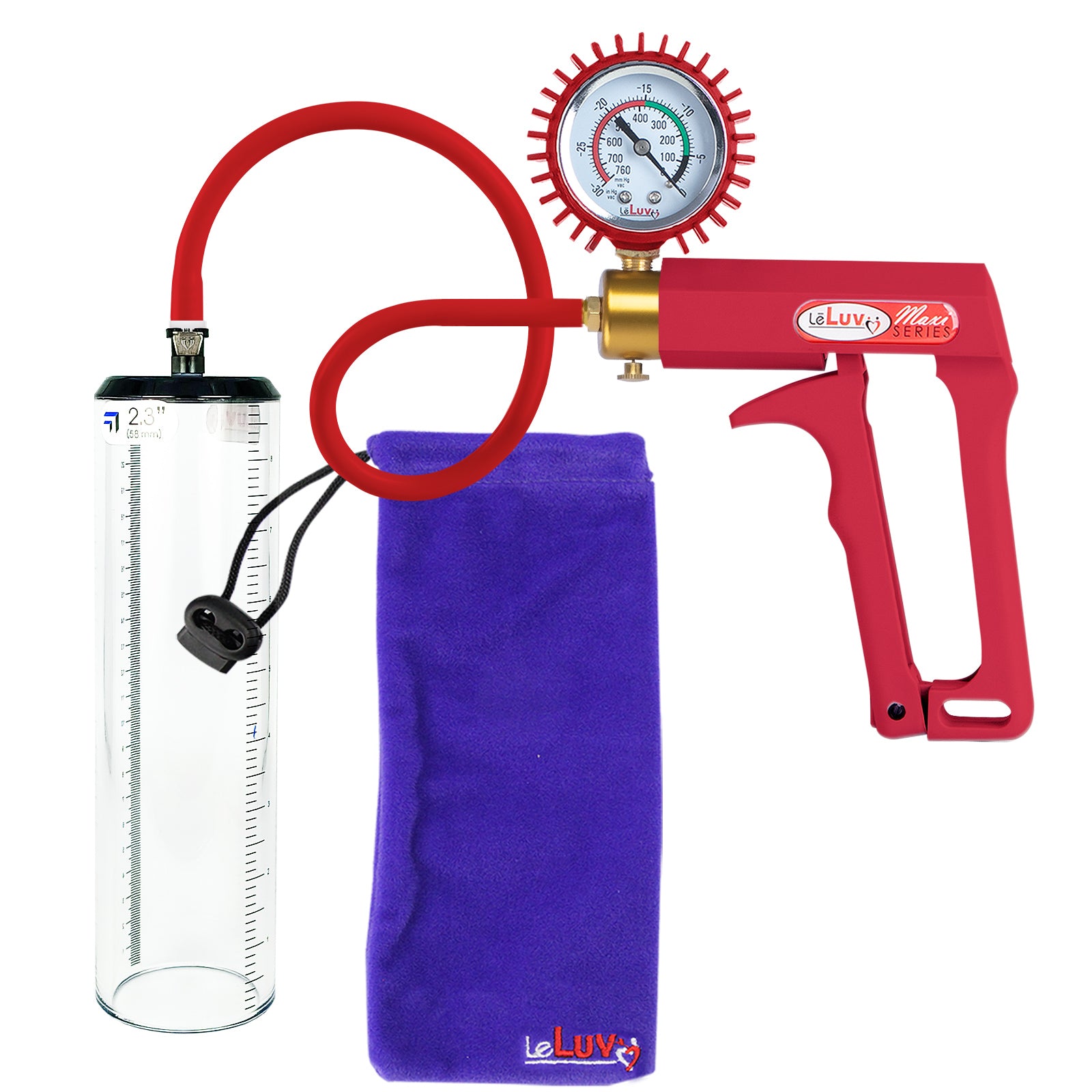 Red + Protected Gauge / 9" x 2.3"