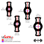 Constriction Rings 4-Pack Clear Stretchy Handles