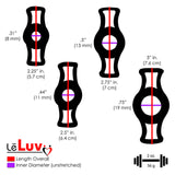 Constriction Rings 4-Pack Clear Stretchy Handles