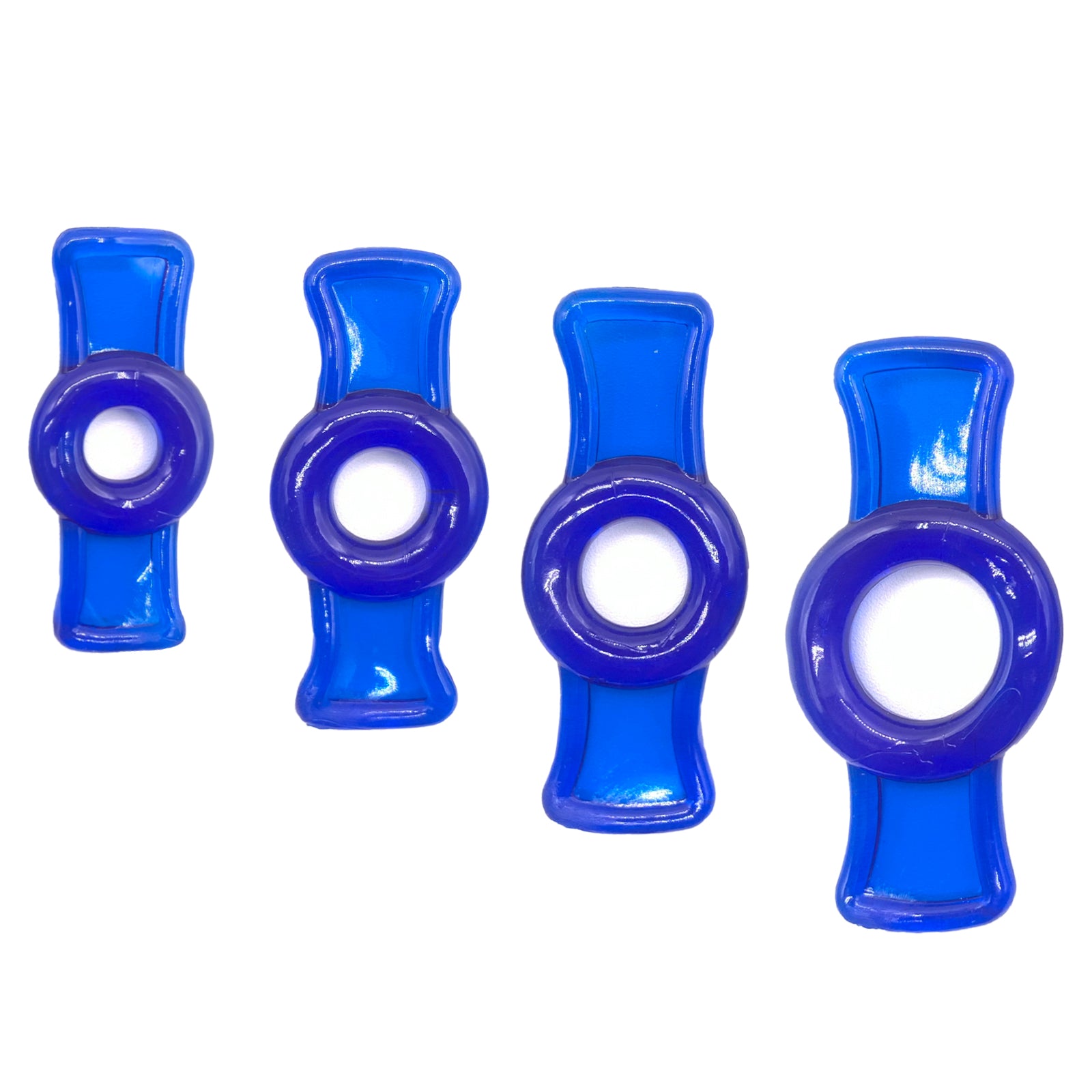 Constriction Rings 4-Pack Clear Stretchy Handles