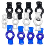 LeLuv Constriction Rings 4-Pack Clear Stretchy Handles