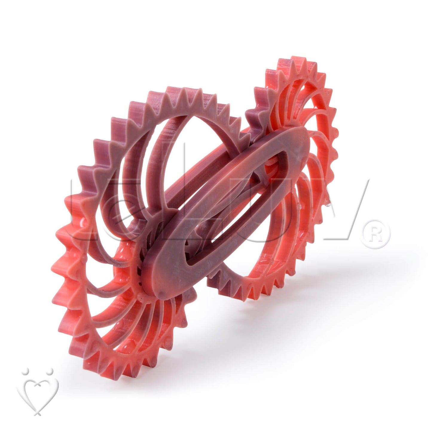 Nautilus Gear Fidget Toy X-Small - Cotton Candy (Purple to Pink Color Change)