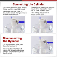 PRIMO Pro+ Handle Penis Pump + Protected Gauge, Silicone Hose | Round Flange Cylinder | No Accessories 