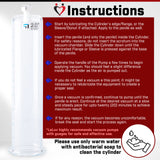 LeLuv JacVac Penis Pump - Swivel Handle + Protected Gauge - 9" Round Flange 
