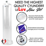 9 Inch or 12 Inch Replacement Cylinder with Fitting for Penis Pumps