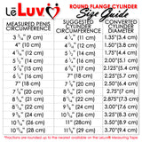 LeLuv Penis Pump Maxi Gray Handle, Clear Hose | 9" or 12" Length x 1.35"-5.0" Diameters | Gauge Options