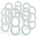 LeLuv EYRO Tension Rings - Uncoated Silicone Singles or Sampler Packs - .5" Through 1" Diameters