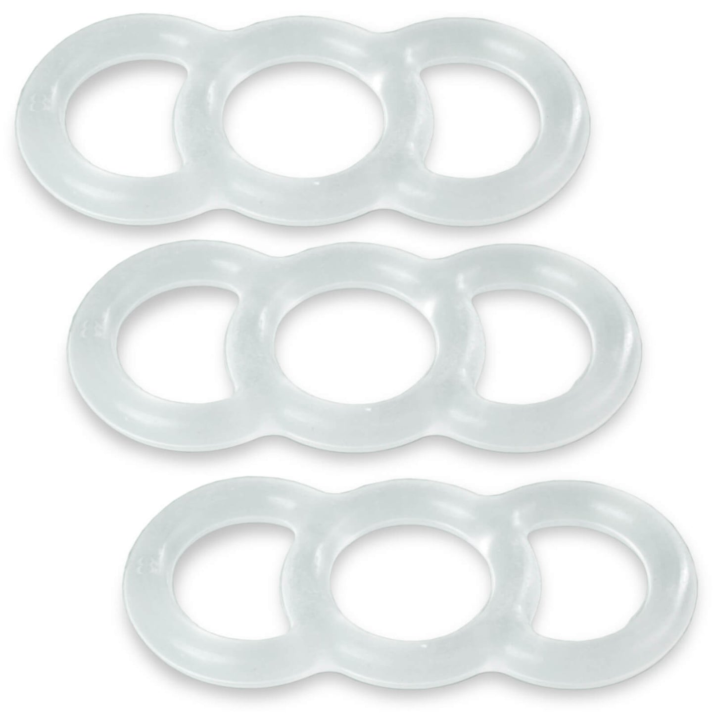 Clear / XL 3-Pack