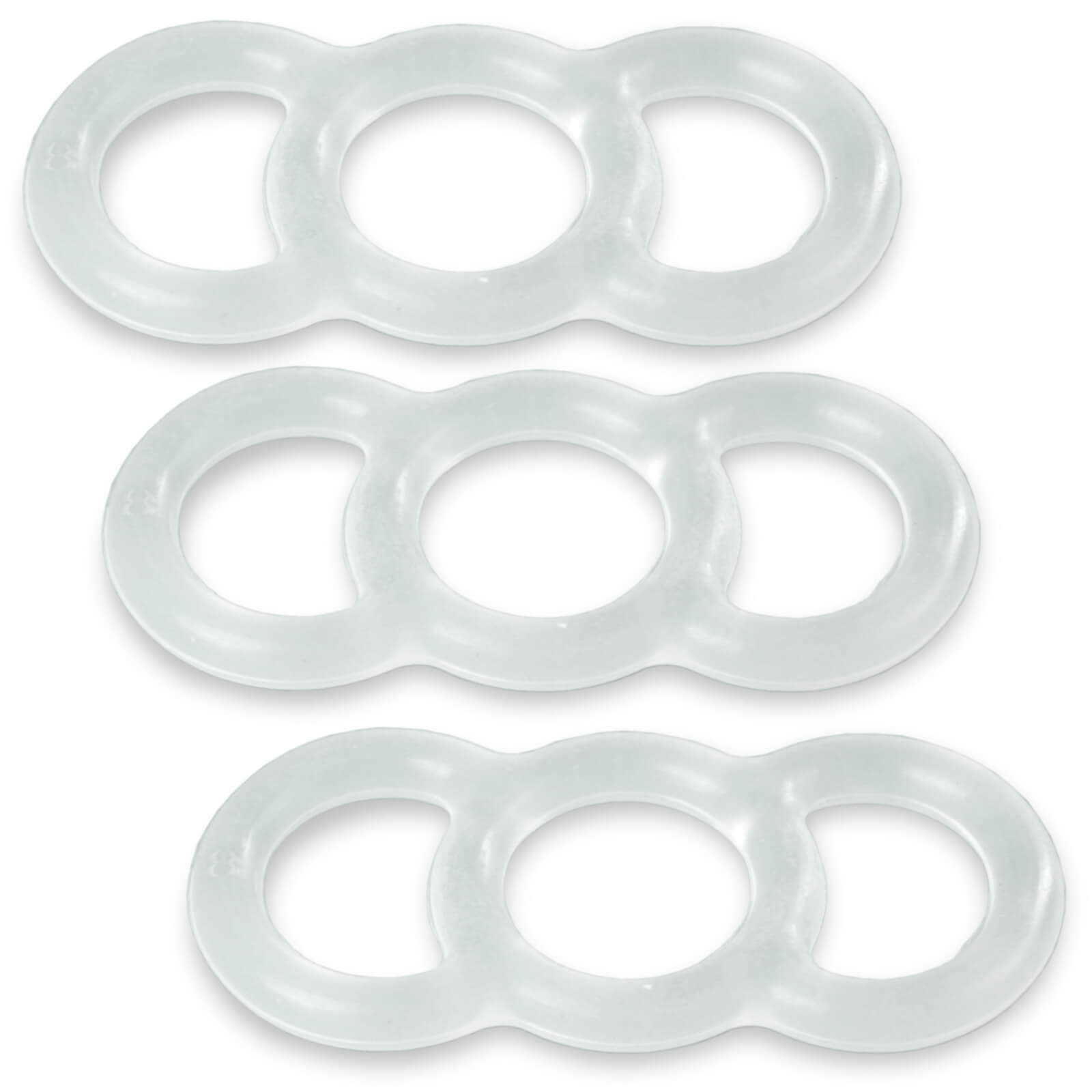 Clear / XL 3-Pack