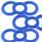 Coated Blue Slippery Silicone Premium Loop Handle Tension Rings - 456 Sample