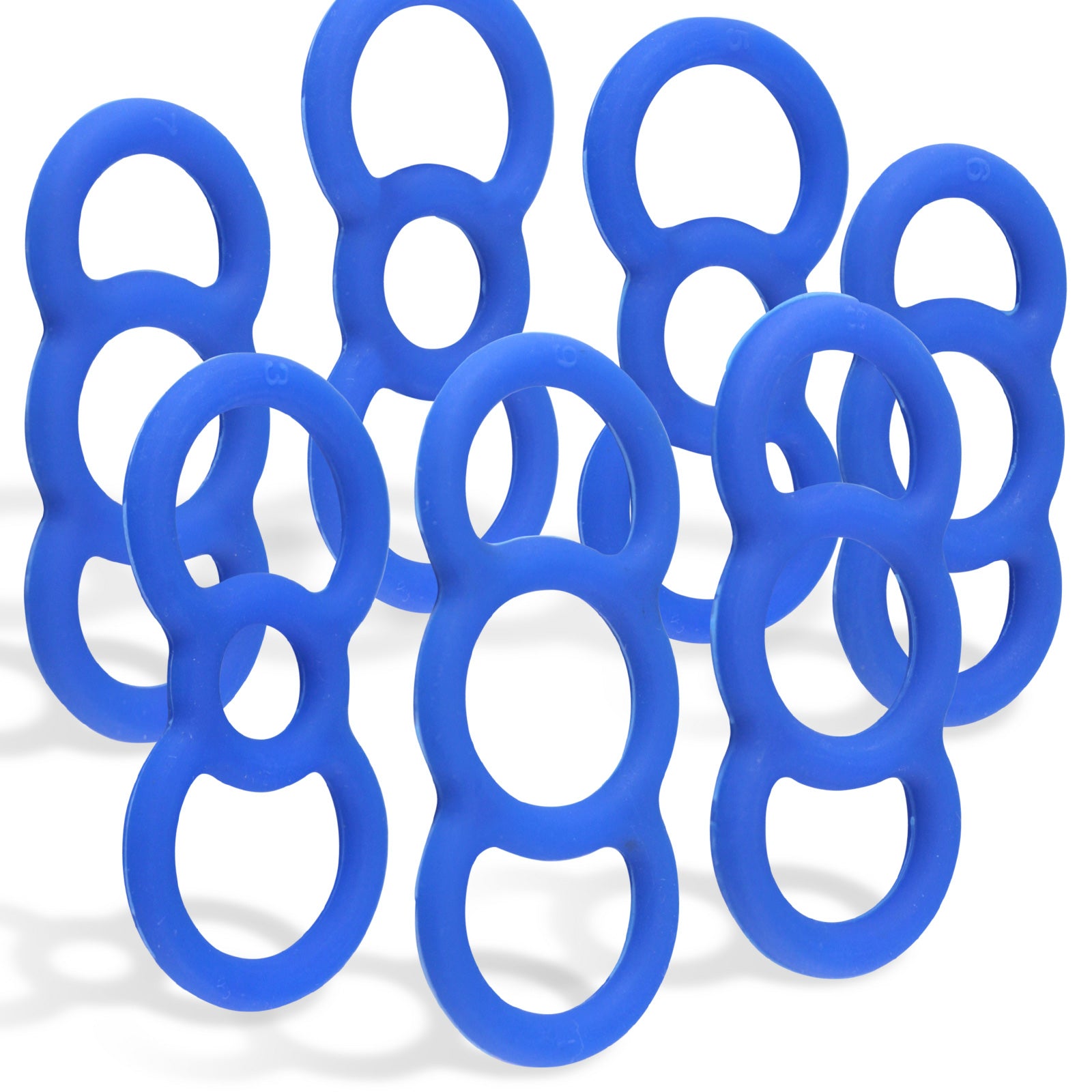 LeLuv EYRO Tension Rings - Slippery Silicone Singles or Sampler Packs - .5" Through 1" Diameters