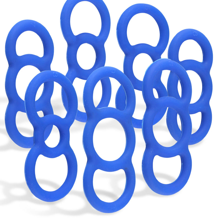 LeLuv EYRO Tension Rings - Slippery Silicone Singles or Sampler Packs - .5" Through 1" Diameters