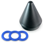 Blue Premium Slippery Silicone Coated Loop Handle Tension Ring w/ Easy Loader Cone - .8"