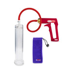 Maxi Red Handle Silicone Hose | Penis Pump | 9" x 1.65" Cylinder