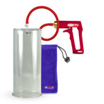 Maxi Red Handle Silicone Hose | Penis Pump | 12" x 5.00" Cylinder