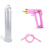 Maxi Pink Handle Silicone Hose | Penis Pump + 9" x 1.50" Cylinder