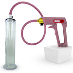 Maxi Pink Handle Silicone Hose | Penis Pump + 9" Length x 1.75" WIDE Flange Cylinder