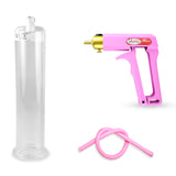 Maxi Pink Handle Silicone Hose | Penis Pump + 9" x 1.75" Cylinder