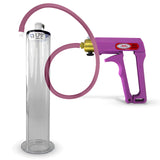 MAXI Purple Penis Pump with Premium Hose 9" Length - 1.75" Diameter Wide Flange Cylinder