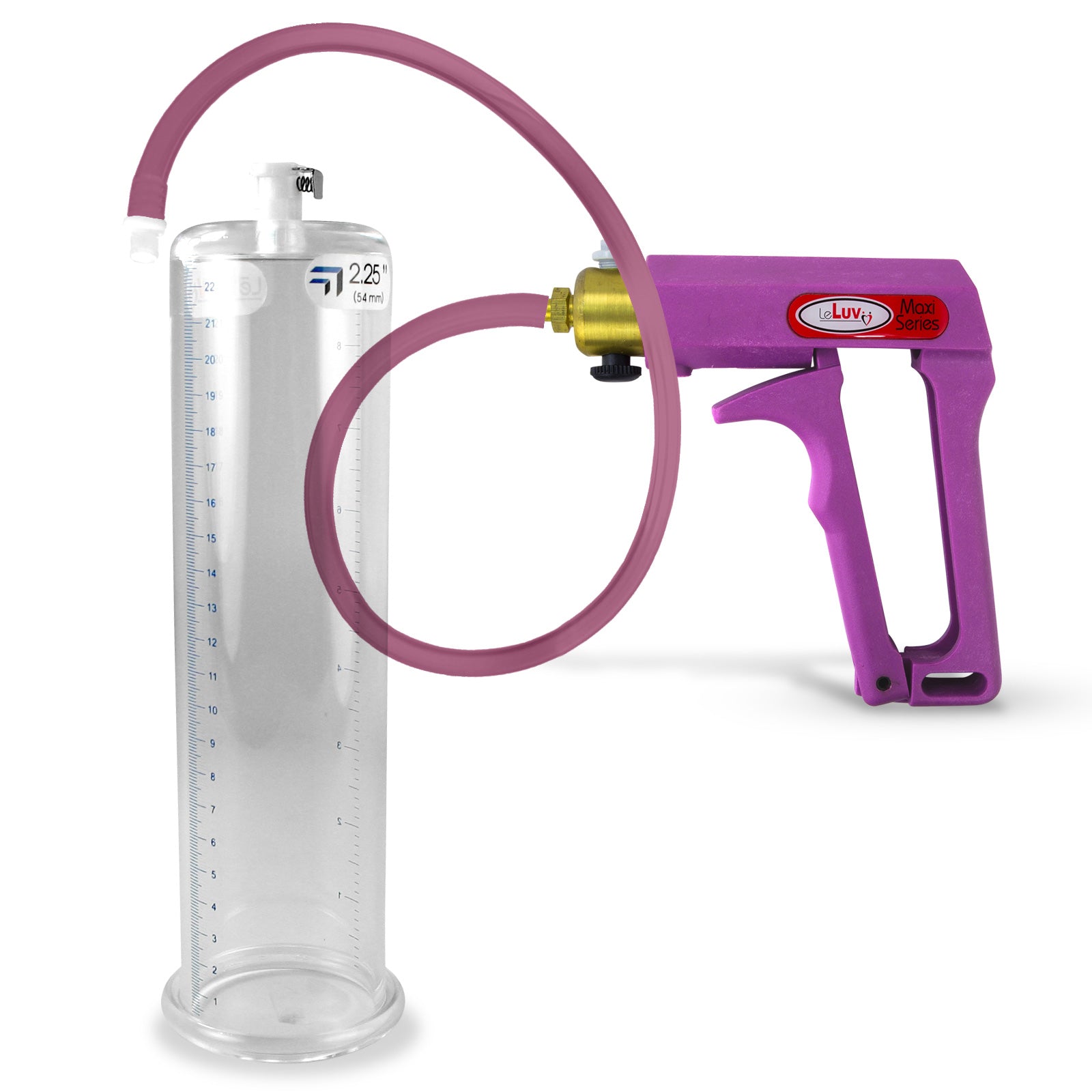 MAXI Purple Penis Pump with Premium Hose 9" x 2.25" Cylinder