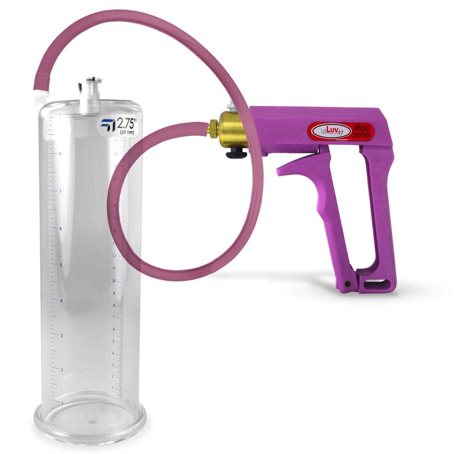 MAXI Purple Penis Pump with Premium Hose 9" x 2.75" Cylinder