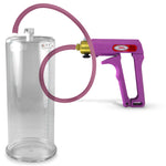 MAXI Purple Penis Pump with Premium Hose 9" x 3.70" Cylinder