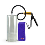 Ultima Brass Black Rubber Grip Silicone Hose | Penis Pump | 12" Length x 5.00" Cylinder 