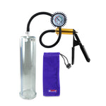 Ultima Brass Black Rubber Grip Silicone Hose | Penis Pump + Protected Gauge | 12" x 3.00"