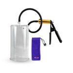 Ultima Brass Black Rubber Grip Silicone Hose | Penis Pump | 9" Length x 5.00" Cylinder 