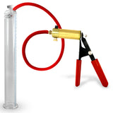 Ultima Red Rubber Grip, Silicone Hose | Penis Pump + 12" x1.35" Cylinder