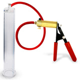Ultima Red Rubber Grip, Silicone Hose | Penis Pump 12" Length - 1.65" Cylinder Diameter