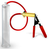 Ultima Red Rubber Grip, Silicone Hose | Penis Pump + 12" x 2.125" Cylinder