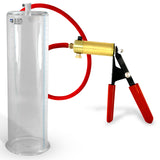 Ultima Red Rubber Grip, Silicone Hose | Penis Pump + 12" x 3.50" Cylinder