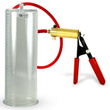 Ultima Red Rubber Grip, Silicone Hose | Penis Pump 12" Length - 4.10" Cylinder Diameter