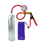 Ultima Red Rubber Grip, Silicone Hose | Penis Pump + Protected Gauge | 12" x 3.00"