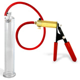 Ultima Red Rubber Grip, Silicone Hose | Penis Pump + 9" x 1.35" Cylinder