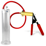 Ultima Red Rubber Grip, Silicone Hose | Penis Pump + 9" x 2.125" Cylinder
