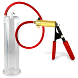 Ultima Red Rubber Grip, Silicone Hose | Penis Pump + 9" x 2.50" Cylinder