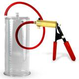 Ultima Red Rubber Grip, Silicone Hose | Penis Pump 9" Length - 4.10" Cylinder Diameter