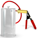 Ultima Red Rubber Grip, Silicone Hose | Penis Pump 9" Length - 5.00" Cylinder Diameter