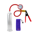 Ultima Red Rubber Grip, Silicone Hose | Penis Pump + Protected Gauge | 9" x 2.25"