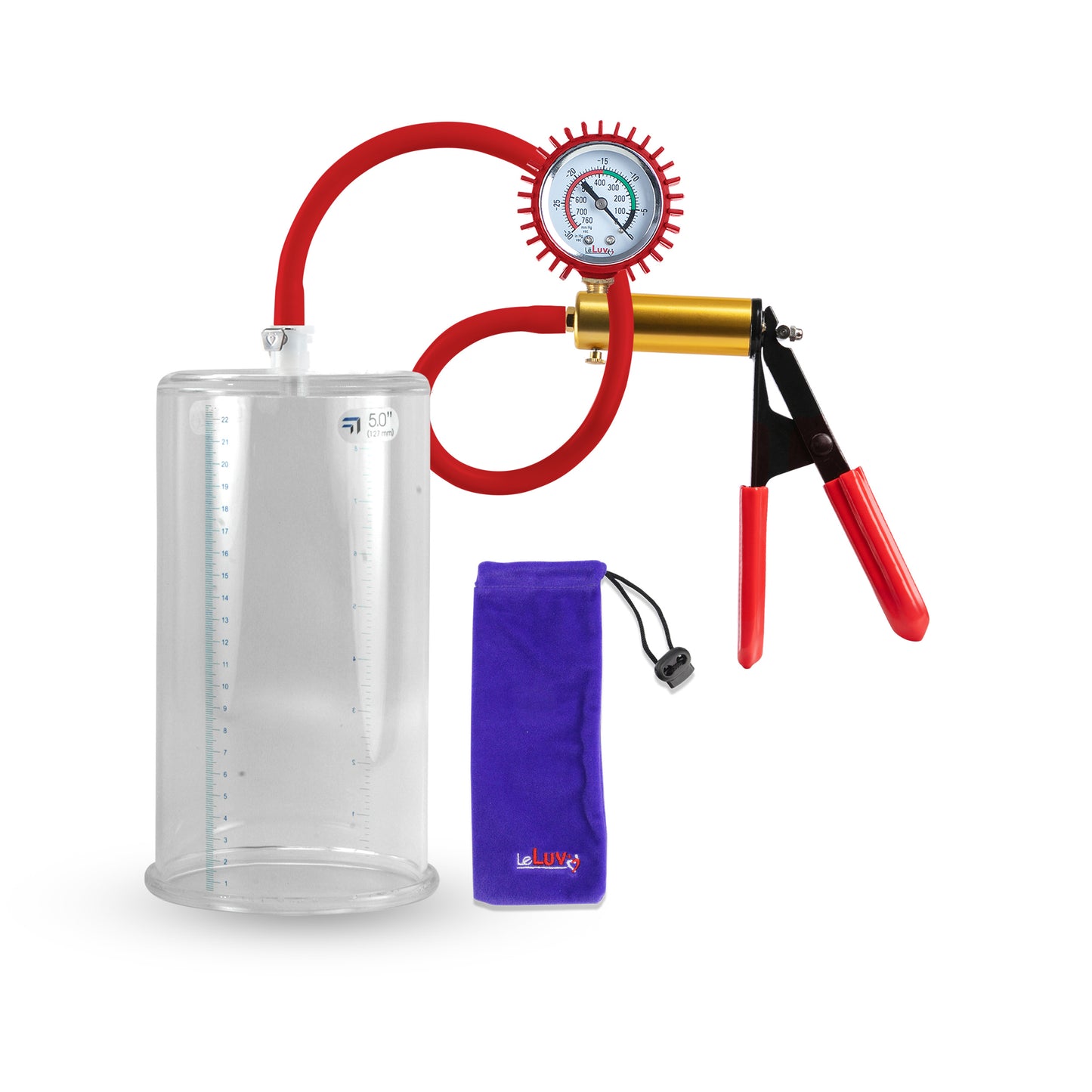 Premium Hose Pump ULTIMA Red Gauge & Cover 9" x 5.00" Cylinder Diameter