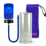 Smart LCD iPump Penis Pump , Silicone Hose | Blue Head - 12" x 5.00" Cylinder
